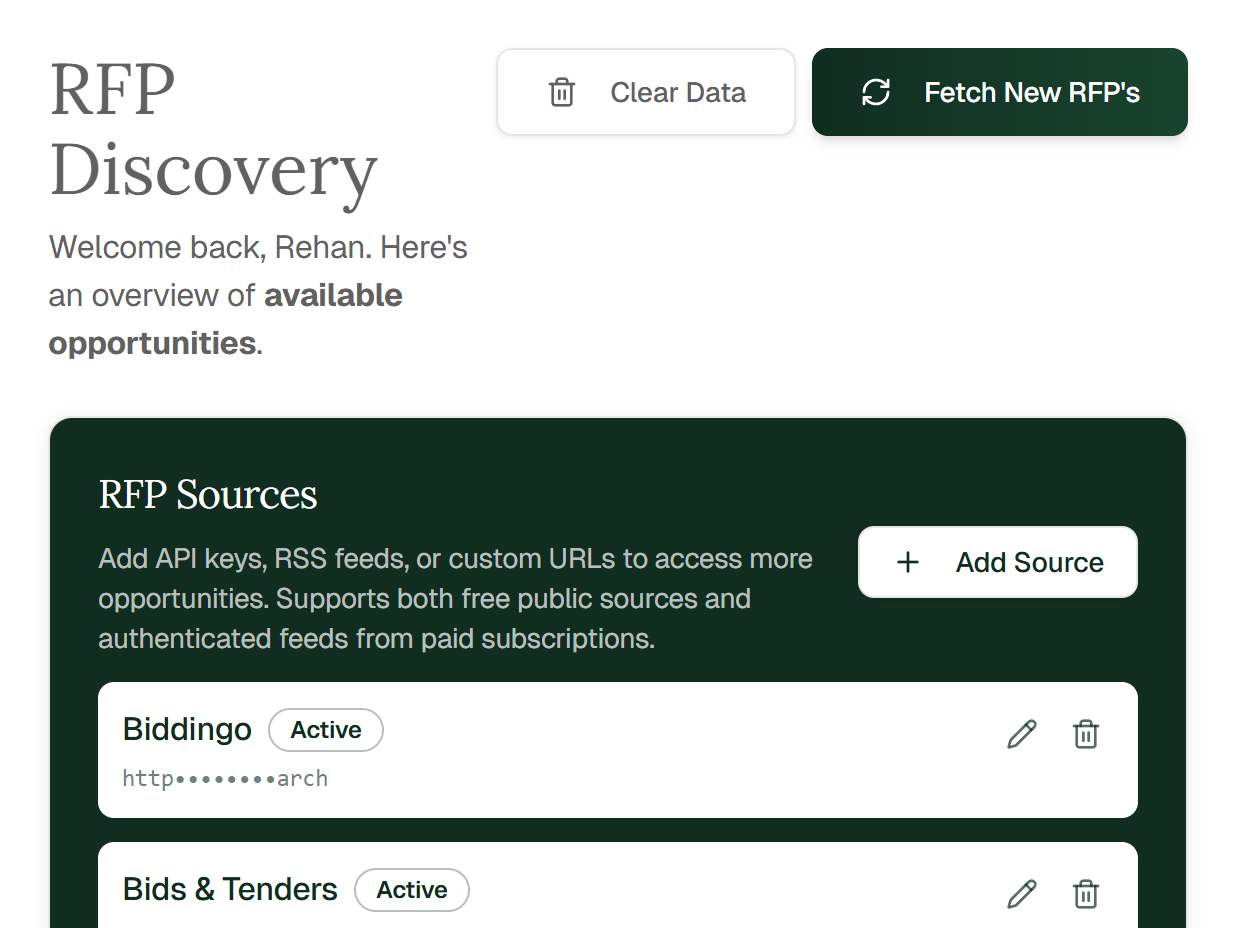 RFP Discovery